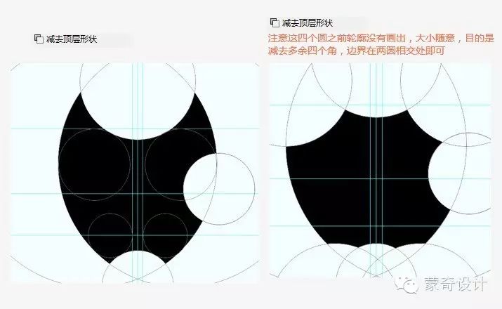 教你如何画圈圈——标识设计中辅助参考线入门-蒙奇集团